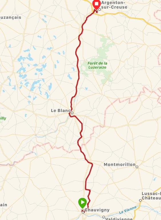 Carte de l'étape 2